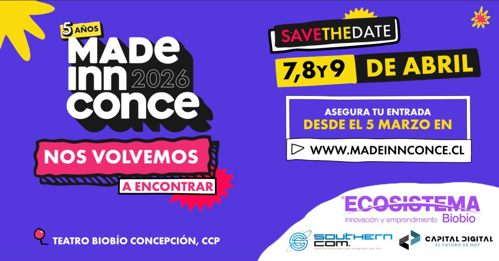 MadeInnConce 2026 entra en cuenta regresiva: Chile se prepara para tres días creatividad, innovación y networking